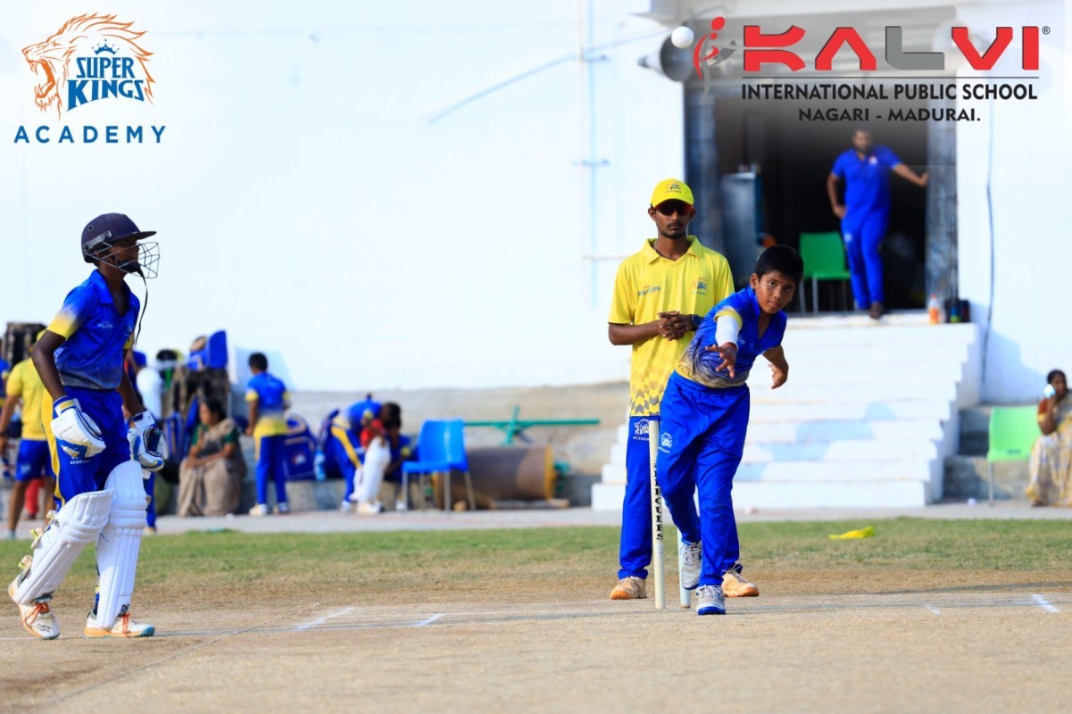 Kalvi International Public School Hosts Thrilling Cricket Match