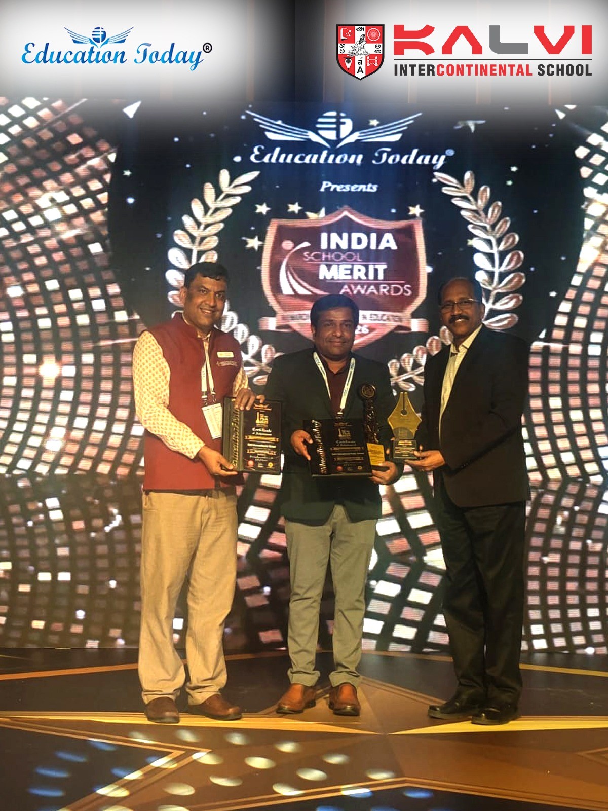 KALVI INTERNATIONAL PUBLIC SCHOOL,  NAGARI is Ranked No 1 in Integrated Learning,  Tamilnadu