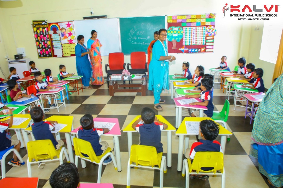 Drawing Competition for our Kindergarten students - KIPS, Theni