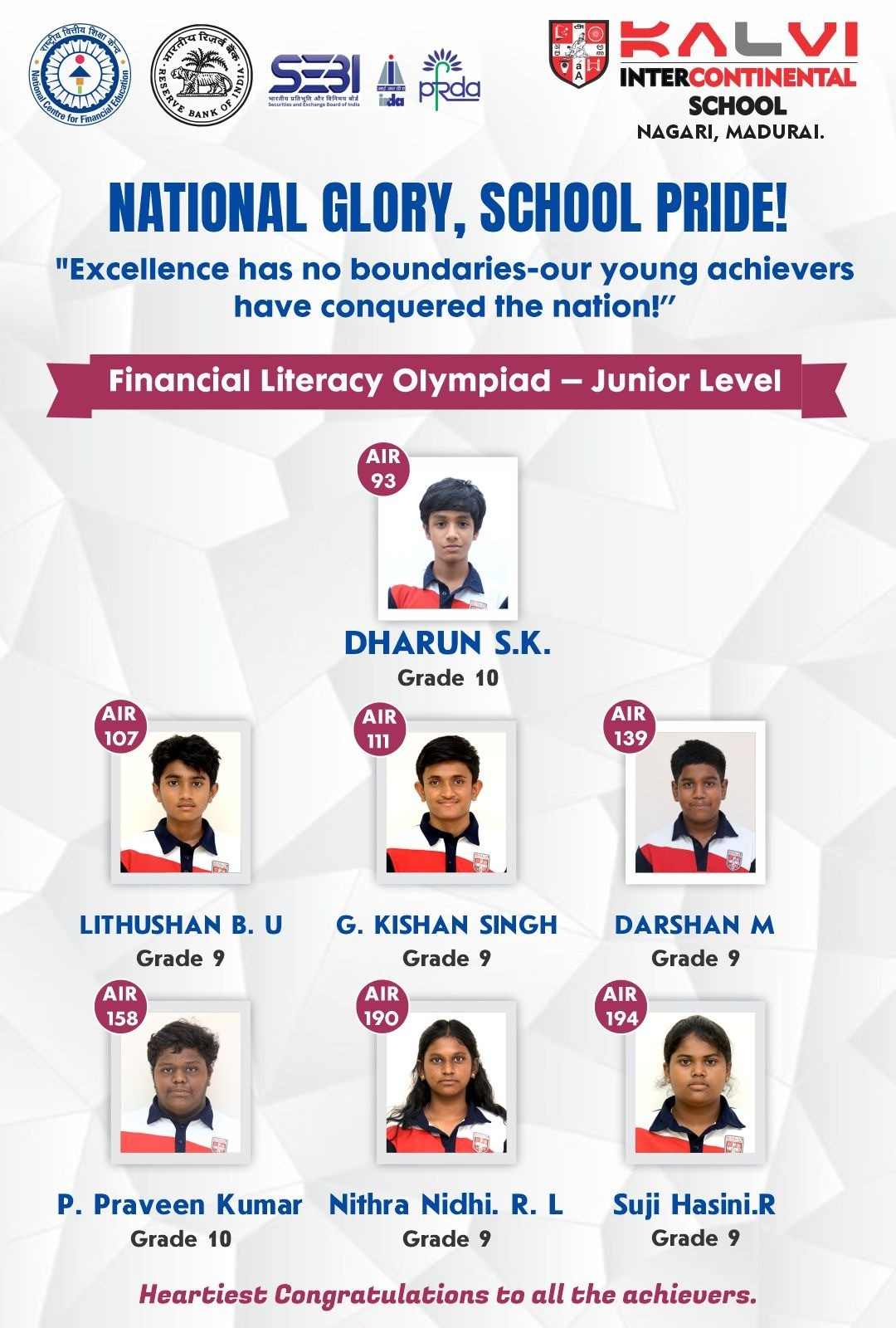 Financial Literacy Olympiad - Junior Level - IGCSE