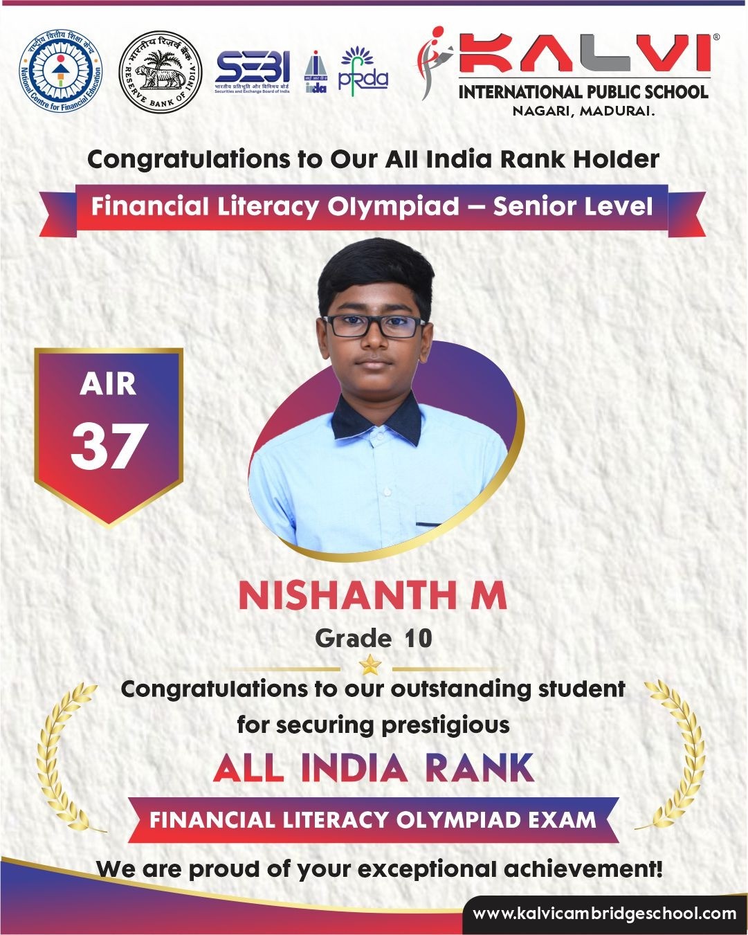 Financial Literacy Olympiad - Senior Level