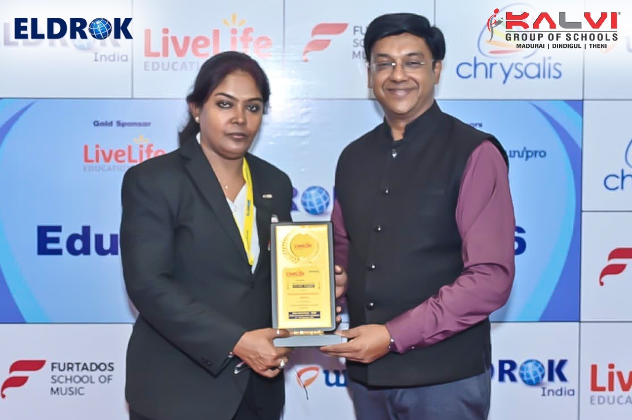 Kalvi at the Eldrok India Expo, Bengaluru.
