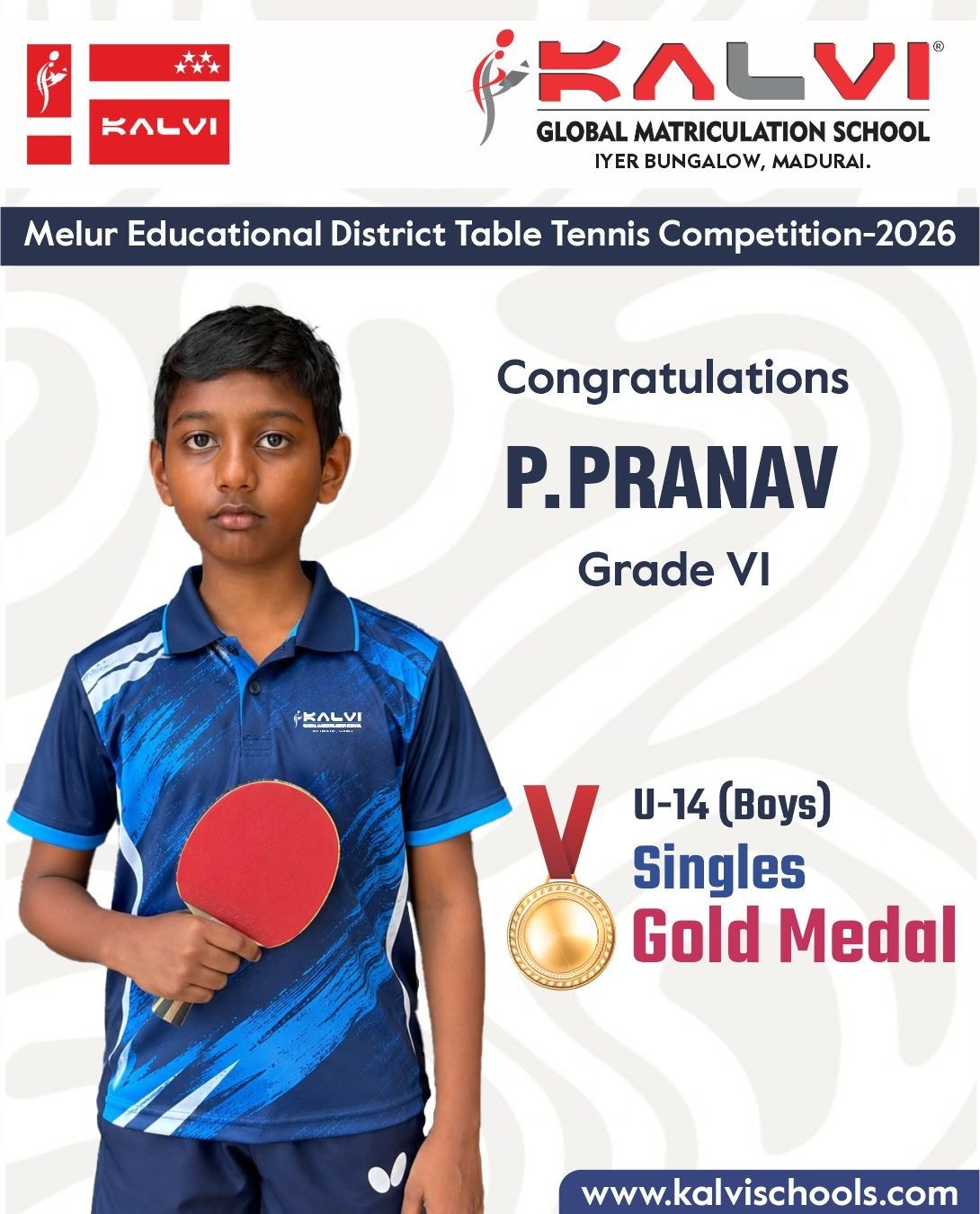Champions - KALVI Global Matriculation School Iyyerbungalow-Madurai